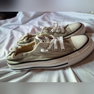 Grey Converse Women Shoreline Slip Ons